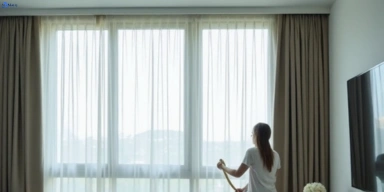 Delicate sheer drape cleaning holmesglen-vic Matty Curtain Cleaning