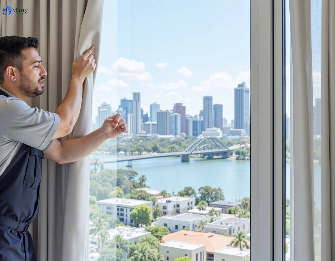 Professional curtain steam cleaning service holmesglen-vic QLD by Matty Curtain Cleaning